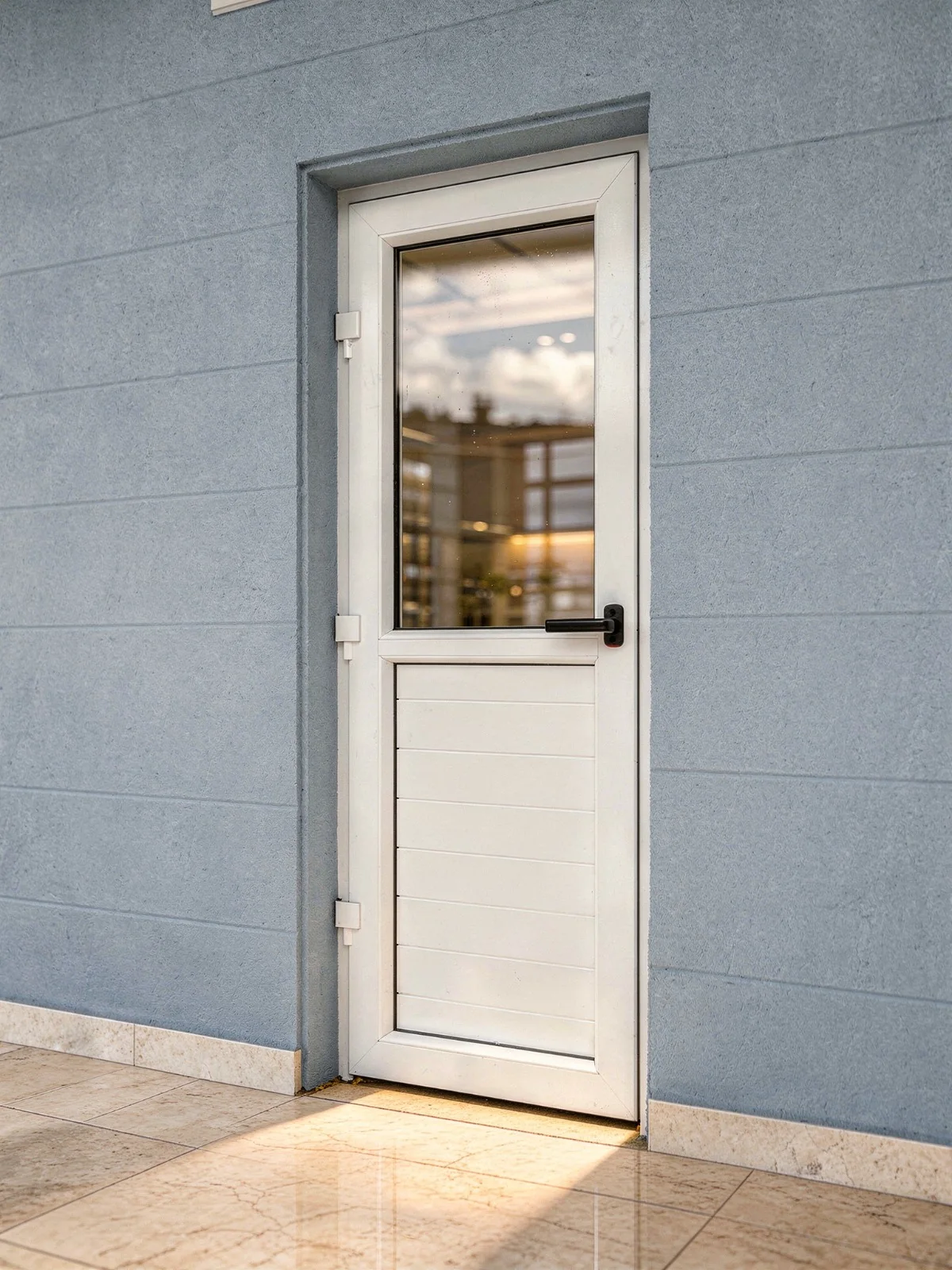 uPVC door in a contemporary commercial building